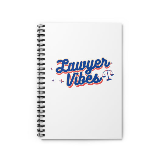 Lawyer Vibes Spiral Notebook