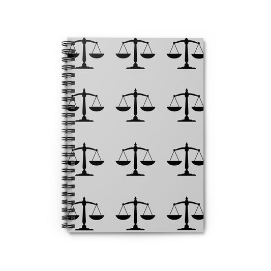 Justice Scales Spiral Notebook