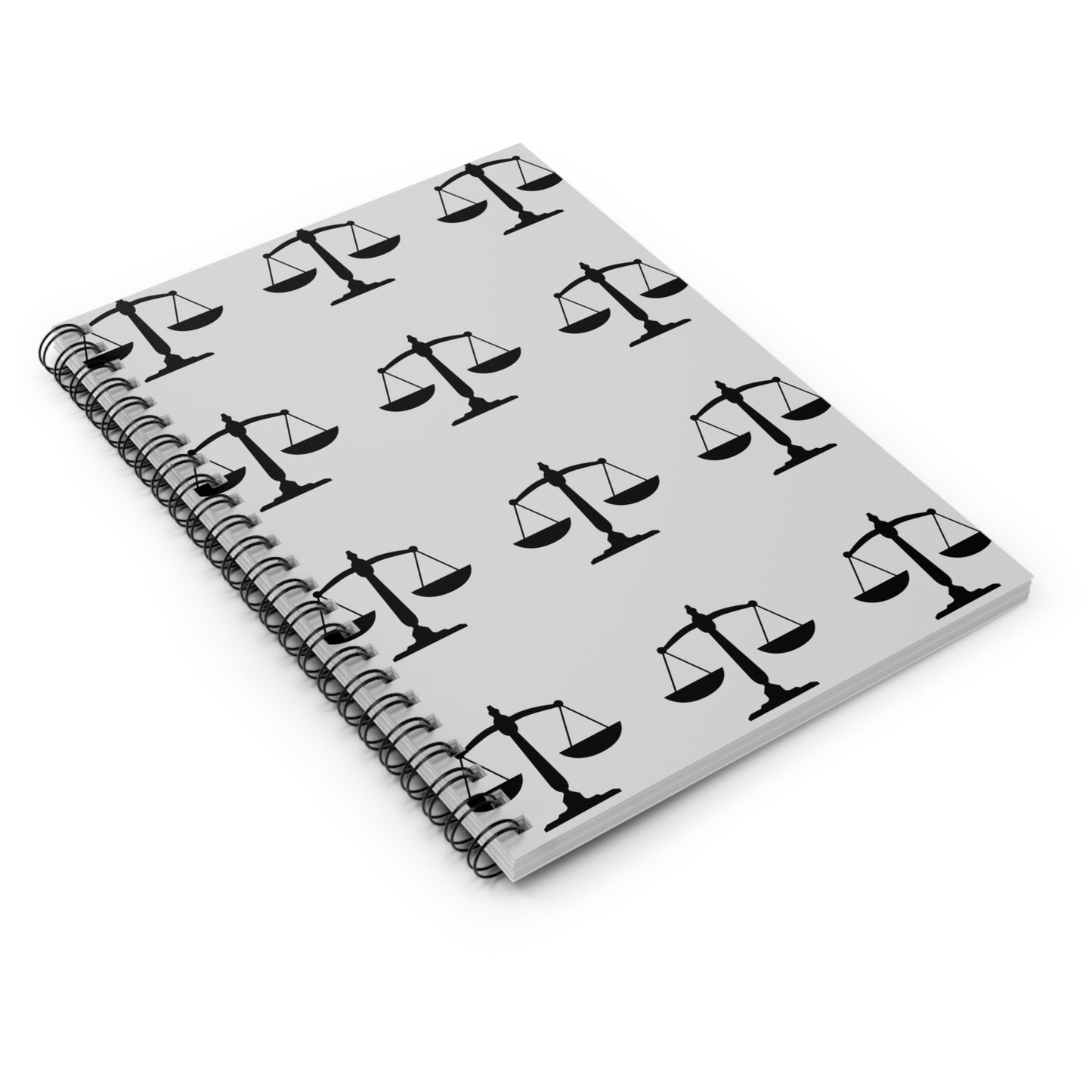 Justice Scales Spiral Notebook