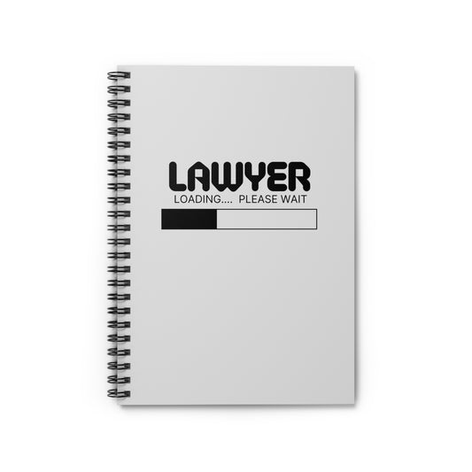 Lawyer Loading Spiral Notebook