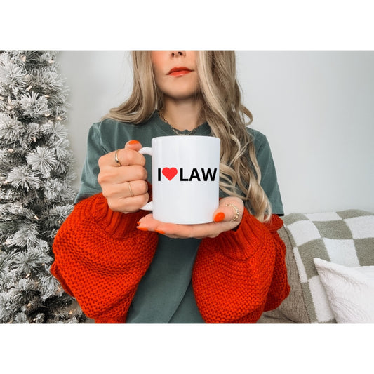 I Heart Law Ceramic Mug