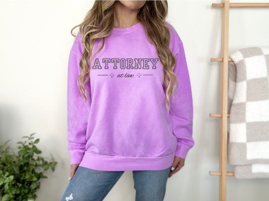 Attorney at Law Lightweight Crewneck Sweatshirt