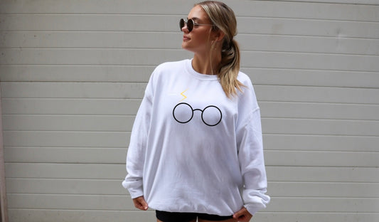 Wizard Glasses Sweatshirt | Harry Potter Magic Crewneck