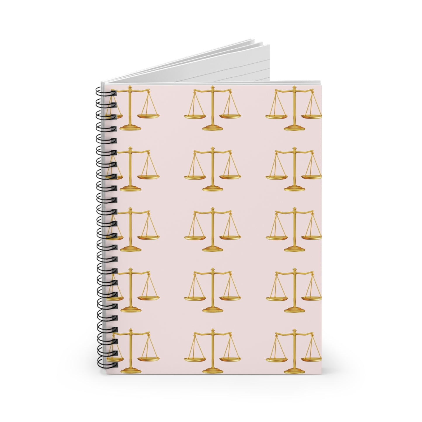 Elegant Justice Themed Spiral Notebook